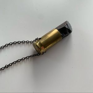 Bullet Shell Graphite Stone Pendant 🔫